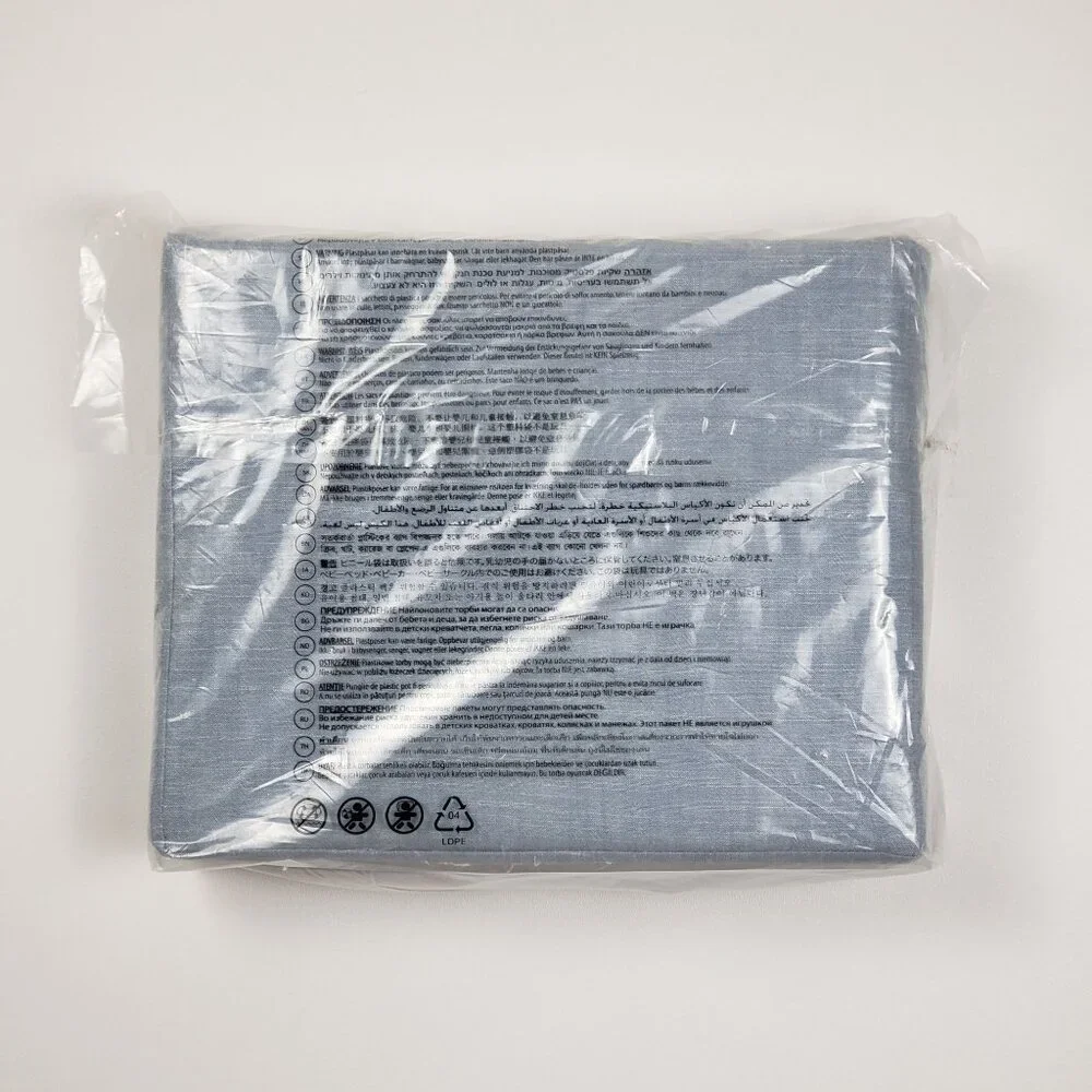 Ralph Lauren Workshirt Chambray King Flat Sheet Blue Luxury Bedding, 114